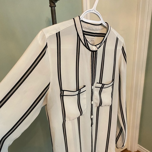 White striped blouse - size small - Picture 1 of 3